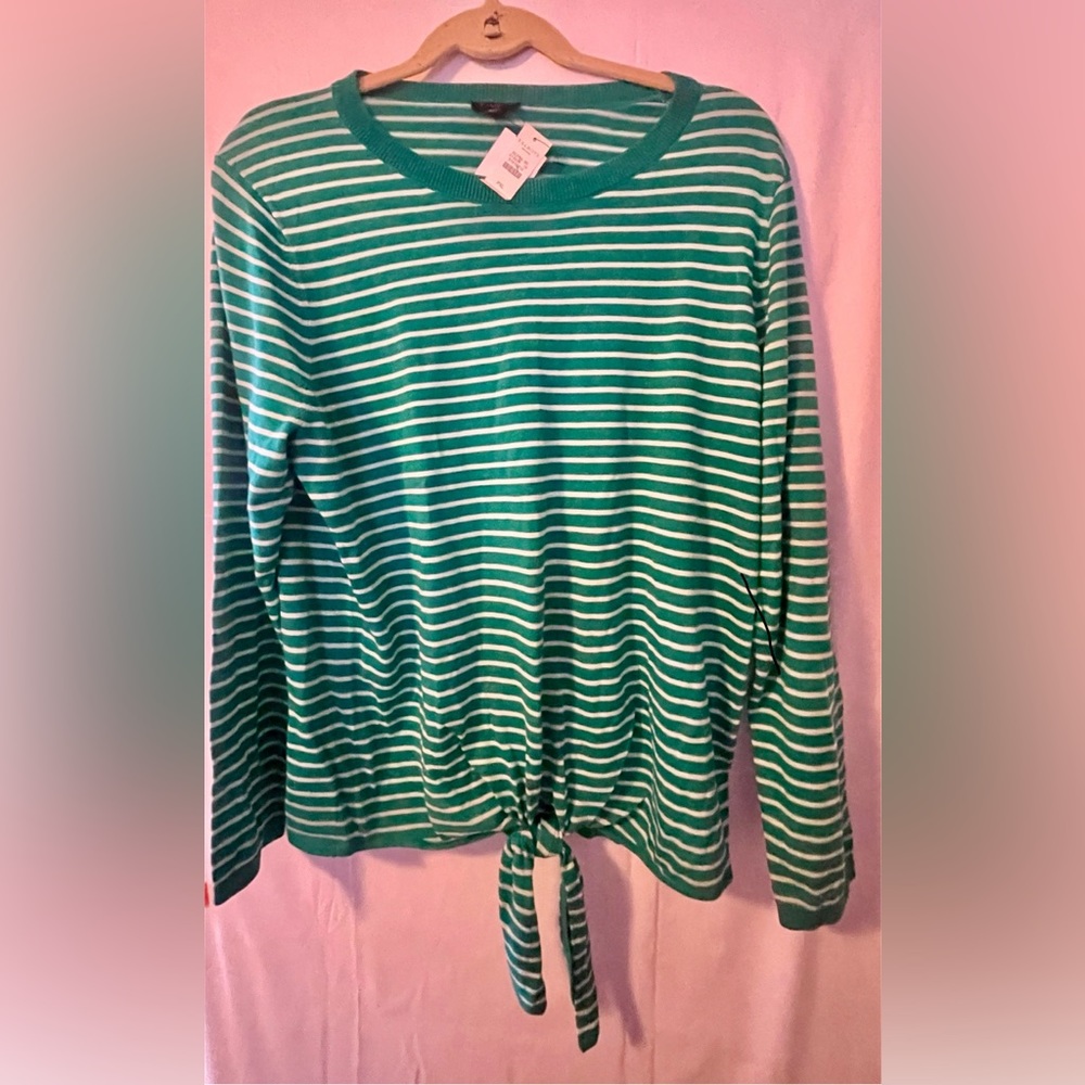 NWT Talbots Light Weight Sweater with Tie Bottom - Size XL PETITE